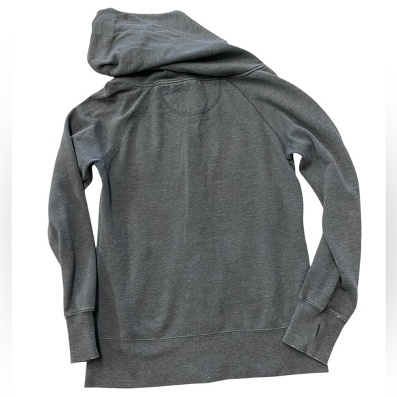 Billabong Gray Rainbow Wave Graphic Full Zip Hoodie Sweatshirt Women's Size L - Picture 5 of 6